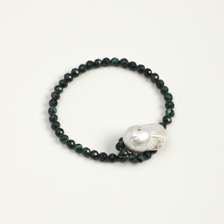 Moonfall · Malachite Pearl Bracelet