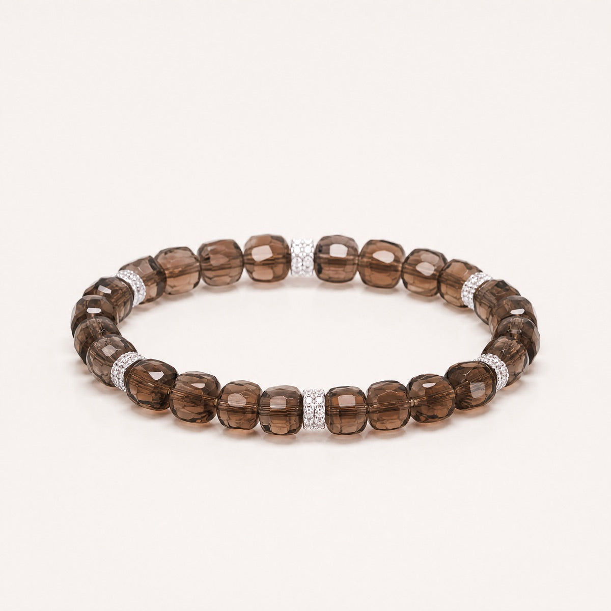 Smoky Quartz Grounded Edge Bracelet