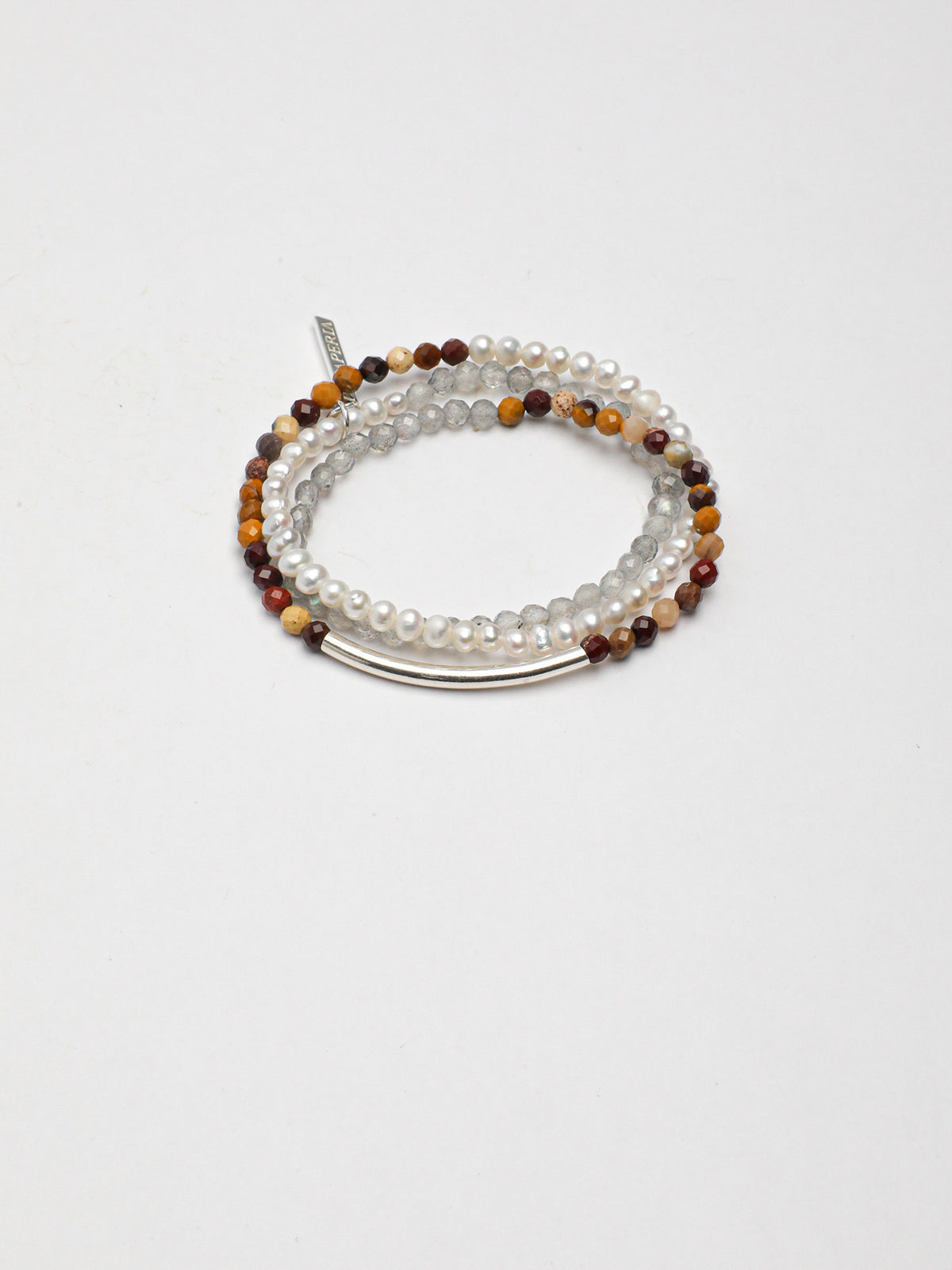 Silver Mist · Warm Isle Triple-Wrap Bracelet