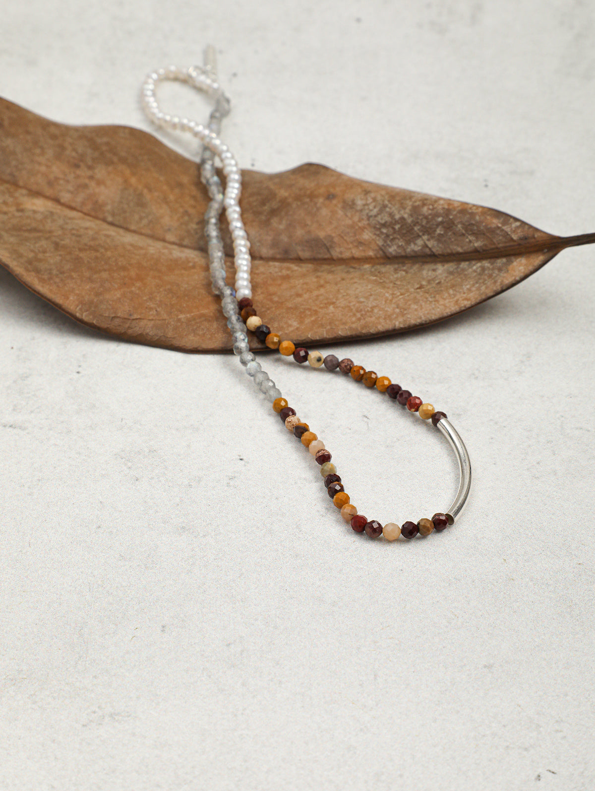 Silver Mist · Warm Isle Triple-Wrap Bracelet