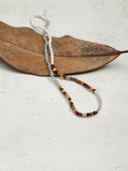 Silver Mist · Warm Isle Triple-Wrap Bracelet