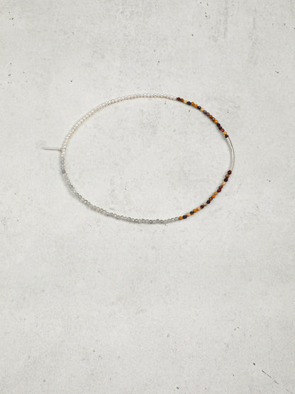 Silver Mist · Warm Isle Triple-Wrap Bracelet
