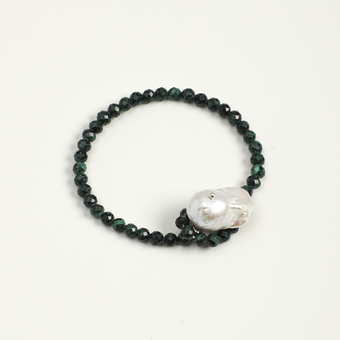 Moonfall · Malachite Pearl Bracelet