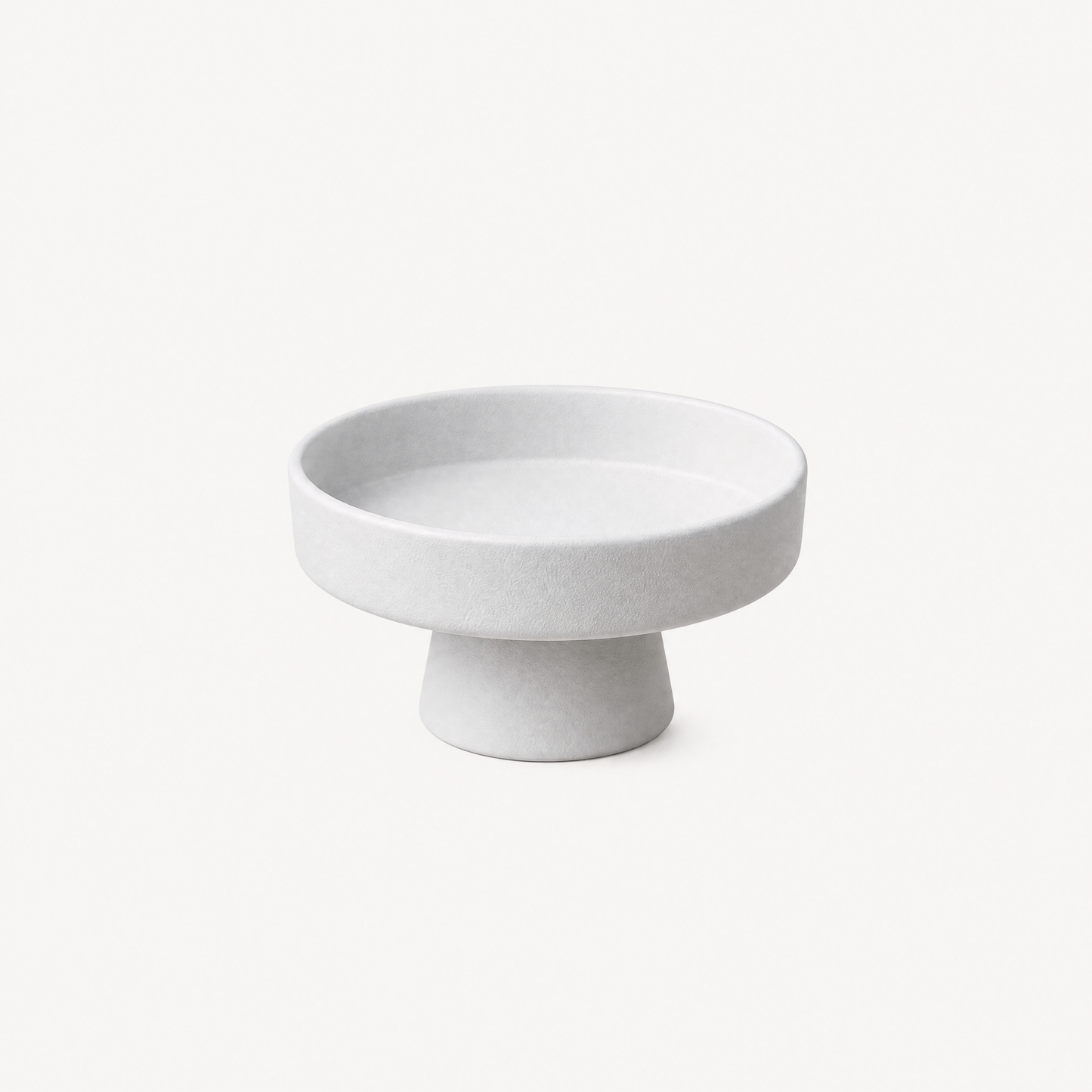 Cloudveil White Pedestal Bowl