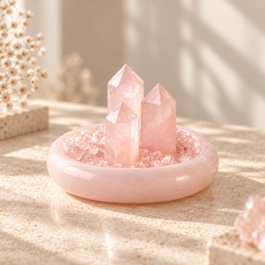Rose Quartz Pedestal