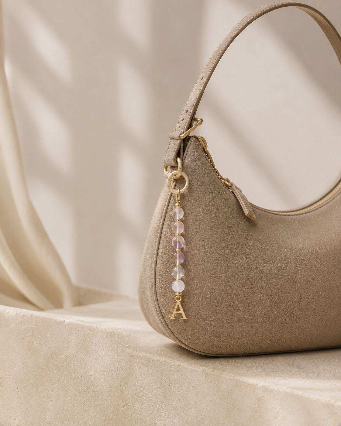 Crystal bag charm personal accessory