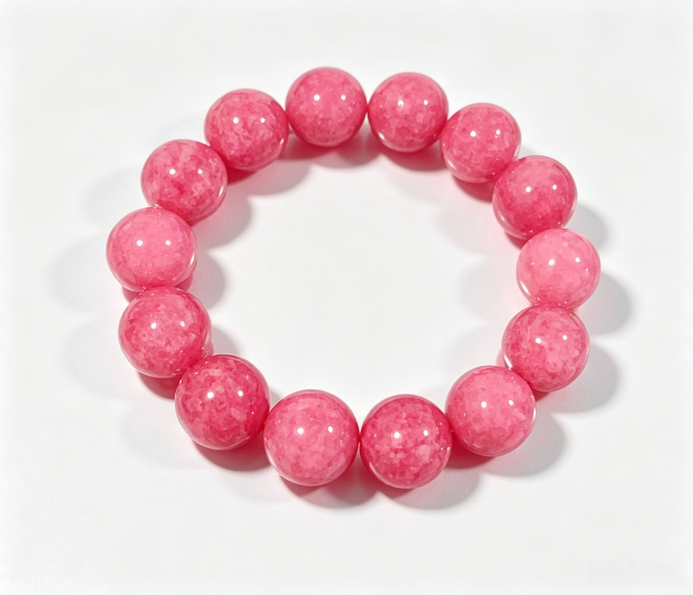Rhodonite Love Bracelet – 14mm