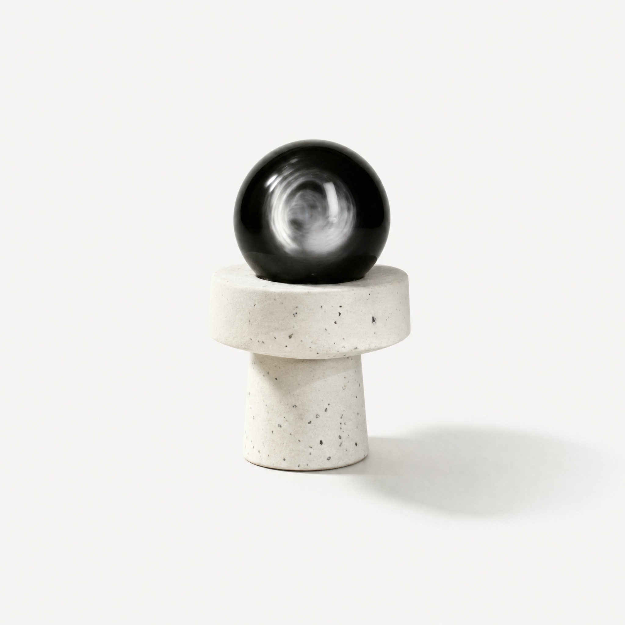 Silver Sheen Obsidian Protection Sphere