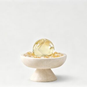 Glow Bowl Citrine Sphere Decor