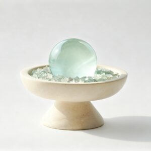 Green Fluorite Focus Sphere Decor