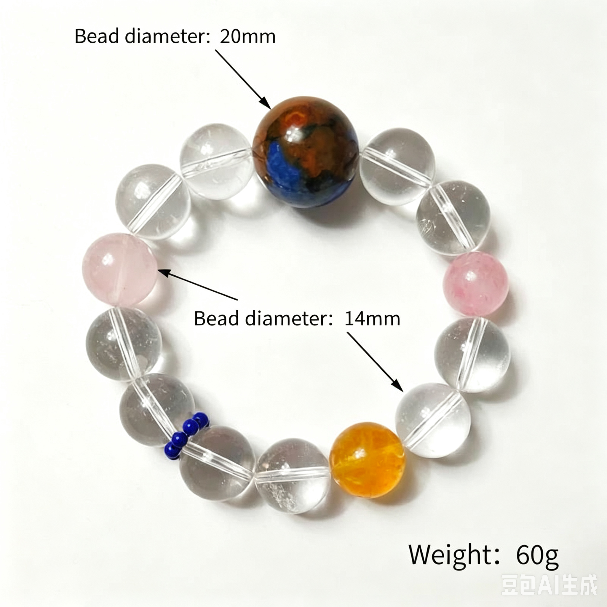 Clear Quartz Earth Bracelet - Image 2