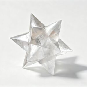 Clear Quartz Merkaba Star