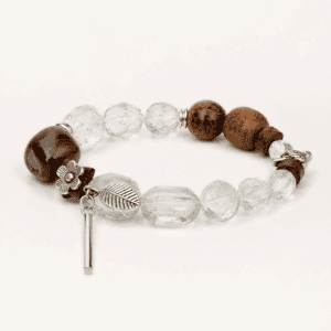 Green Phantom Quartz, Agate & Resin Bracelet
