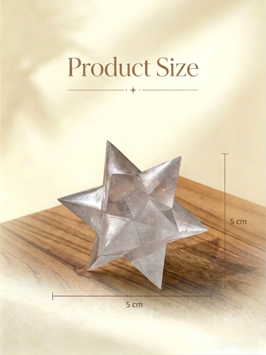 Clear Quartz Merkaba Star - Image 5