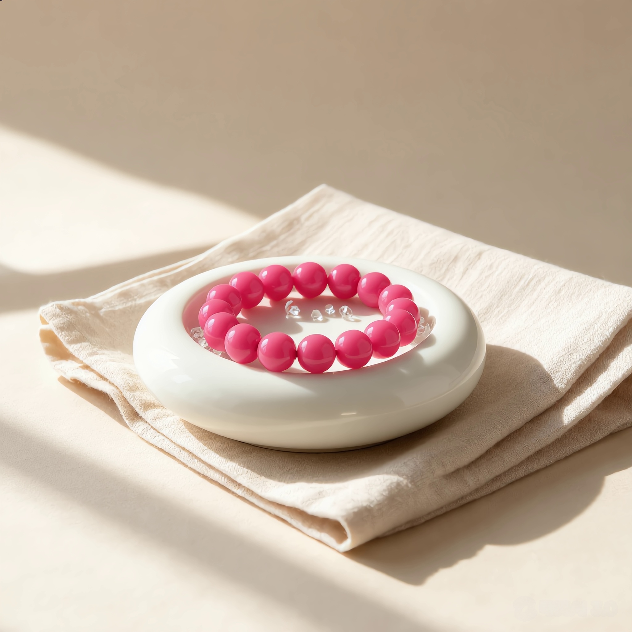 Rhodonite Love Bracelet – 14mm - Image 5
