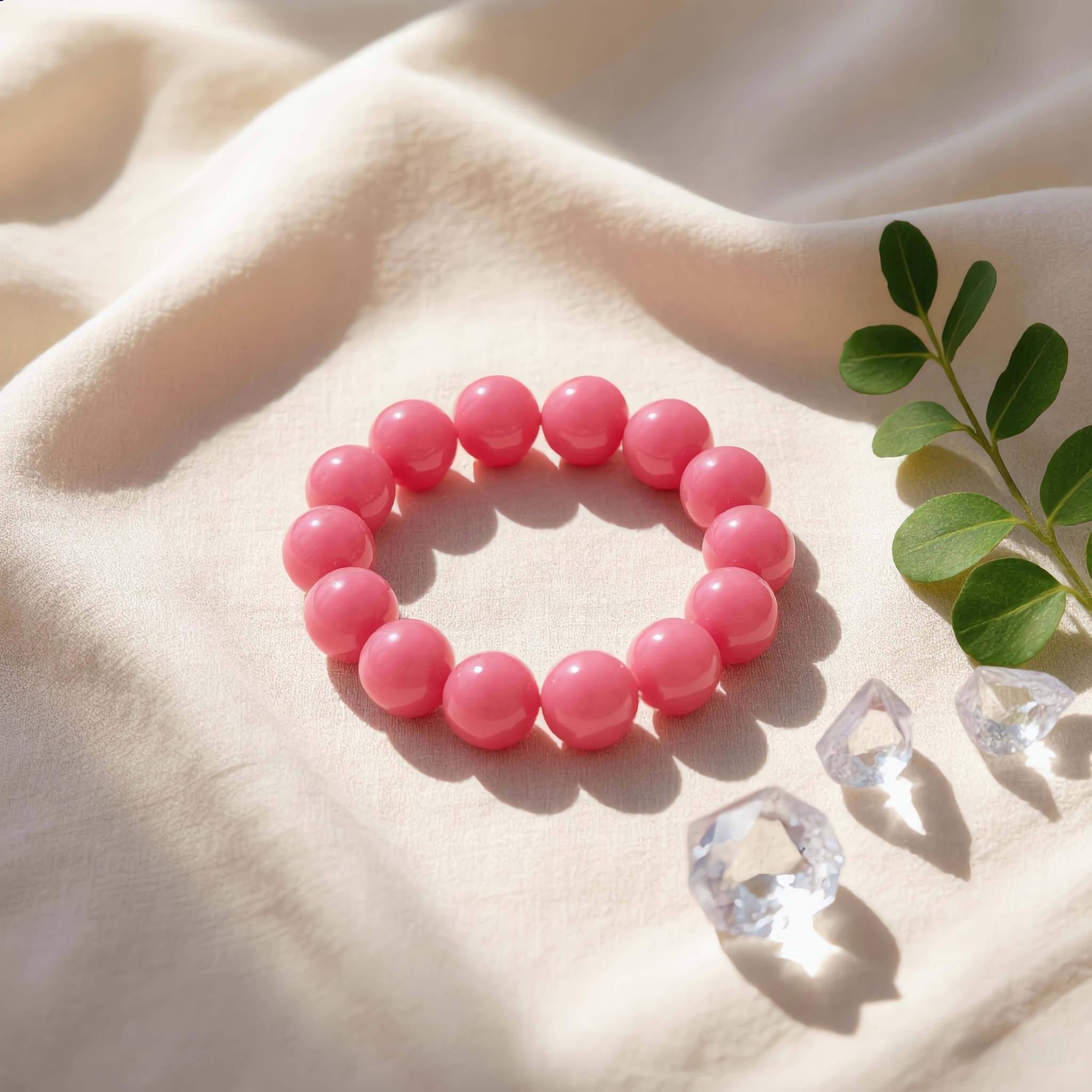 Rhodonite Love Bracelet – 14mm - Image 3
